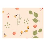 Spring Art Floral Pattern Design Two Sides Premium Plush Fleece Blanket (Mini)