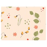 Spring Art Floral Pattern Design Premium Plush Fleece Blanket (Extra Small)
