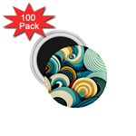 Wave Waves Ocean Sea Abstract Whimsical 1.75  Magnets (100 pack) 