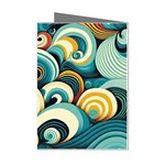 Wave Waves Ocean Sea Abstract Whimsical Mini Greeting Cards (Pkg of 8)