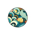 Wave Waves Ocean Sea Abstract Whimsical Hat Clip Ball Marker (10 pack)