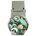 Wave Waves Ocean Sea Abstract Whimsical Money Clip Watches
