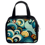 Wave Waves Ocean Sea Abstract Whimsical Classic Handbag (Two Sides)