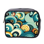 Wave Waves Ocean Sea Abstract Whimsical Mini Toiletries Bag (Two Sides)