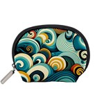 Wave Waves Ocean Sea Abstract Whimsical Accessory Pouch (Small)
