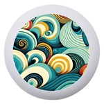Wave Waves Ocean Sea Abstract Whimsical Dento Box with Mirror