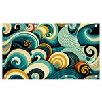 Wave Waves Ocean Sea Abstract Whimsical Banner and Sign 7  x 4 