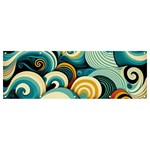 Wave Waves Ocean Sea Abstract Whimsical Banner and Sign 12  x 4 