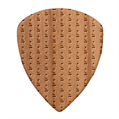Teddy Pattern Wood Guitar Pick (Set of 10) from ArtsNow.com Front
