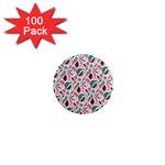 Multi Colour Pattern 1  Mini Magnets (100 pack) 