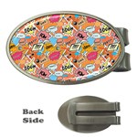 Pop Culture Abstract Pattern Money Clips (Oval) 