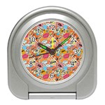 Pop Culture Abstract Pattern Travel Alarm Clock