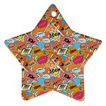 Pop Culture Abstract Pattern Star Ornament (Two Sides)