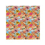 Pop Culture Abstract Pattern Square Satin Scarf (30  x 30 )