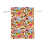 Pop Culture Abstract Pattern Lightweight Drawstring Pouch (L)