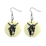 Donkey 3 - 1  Button Earrings