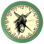 Donkey 3 - Color Wall Clock