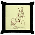 Donkey 5 Throw Pillow Case (Black)