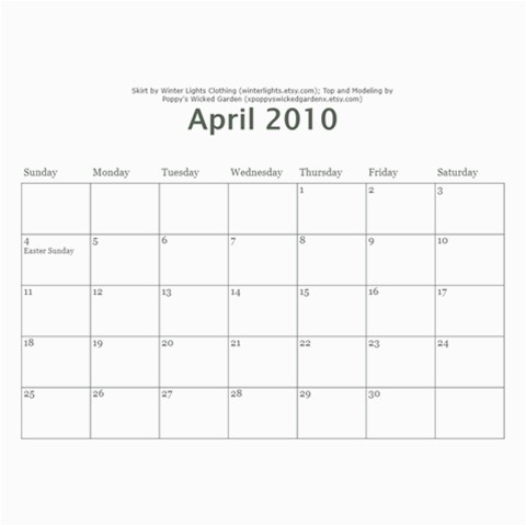 Diyscene Calendar By Jen Ell Aug 2010