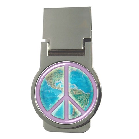 Peace Money Clip (Round) from ArtsNow.com Front