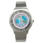 Peace Stainless Steel Watch