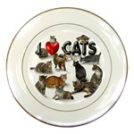 I love cats Porcelain Plate