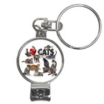 I love cats Nail Clippers Key Chain