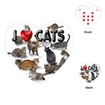 I love cats Playing Cards (Heart)