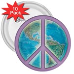 Peace 3  Button (10 pack)