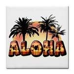 Aloha Sunset Tile Coaster