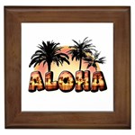 Aloha Sunset Framed Tile