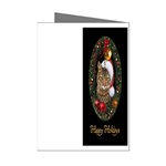 Santa Cat Mini Greeting Cards (Pkg of 8)