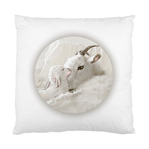 Goat Mother and Baby Cushion Case (One Side) from ArtsNow.com Front