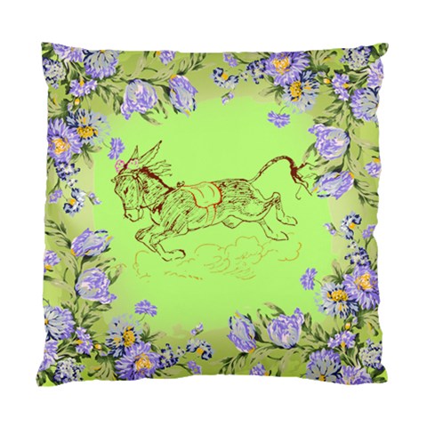 Leaping donkey Cushion Case (Two Sides) from ArtsNow.com Front