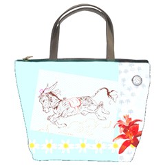 Leaping donkey Bucket Bag from ArtsNow.com Front