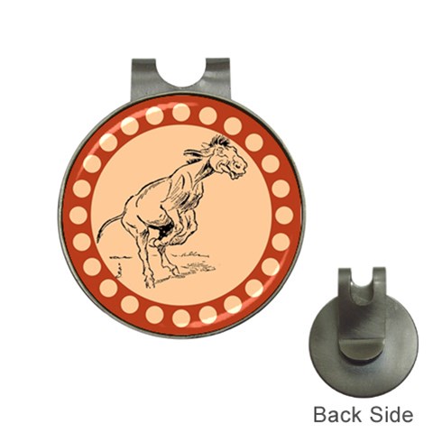 Naughty donkey Golf Ball Marker Hat Clip from ArtsNow.com Front