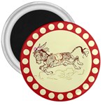 Leaping donkey 3  Magnet