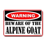 Beware Alpine Goat Small Doormat