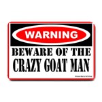 Beware Crazy Goat Man Small Doormat