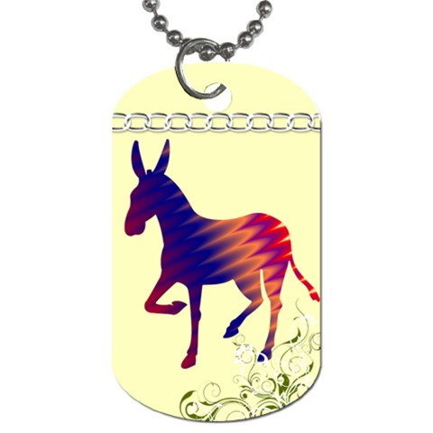 Donkey 8 Dog Tag (One Side) from ArtsNow.com Front