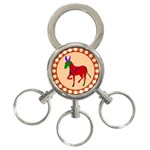 Donkey 8 3-Ring Key Chain
