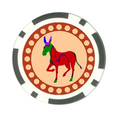 Donkey 8 Poker Chip Card Guard from ArtsNow.com Back
