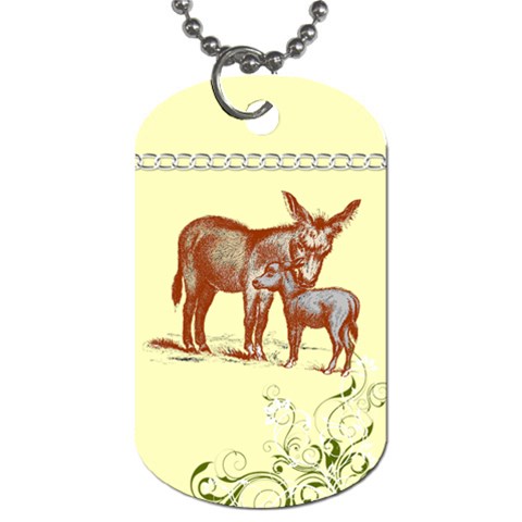 Donkey 9 Dog Tag (One Side) from ArtsNow.com Front