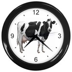 Cow Wall Clock (Black)