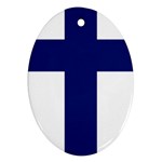 Finland Flag Ornament (Oval)