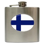 Finland Flag Hip Flask (6 oz)