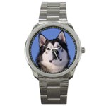 Alaskan Malamute Dog Sport Metal Watch