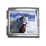 Winter Horses 0004 Mega Link Italian Charm (18mm)
