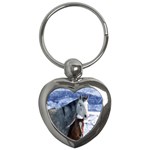 Winter Horses 0004 Key Chain (Heart)