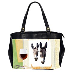 Two donks Oversize Office Handbag (Two Sides) from ArtsNow.com Front